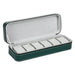 Watch Box Zippered Travel Case for Jewellery Display - Green 6