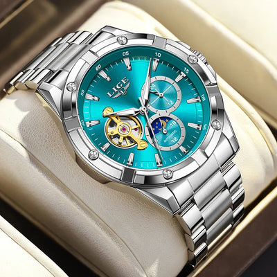 Tourbillon Automatic Watch for Men Wristwatch Timepiece