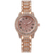 Watch With Roman Numeral Dial Bezel And Bracelet - Rose