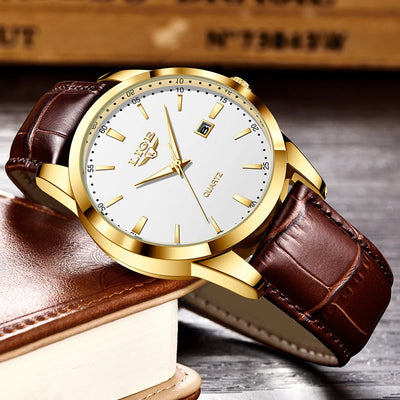 Elegant Quartz Watch with Date Display for Formal Wear