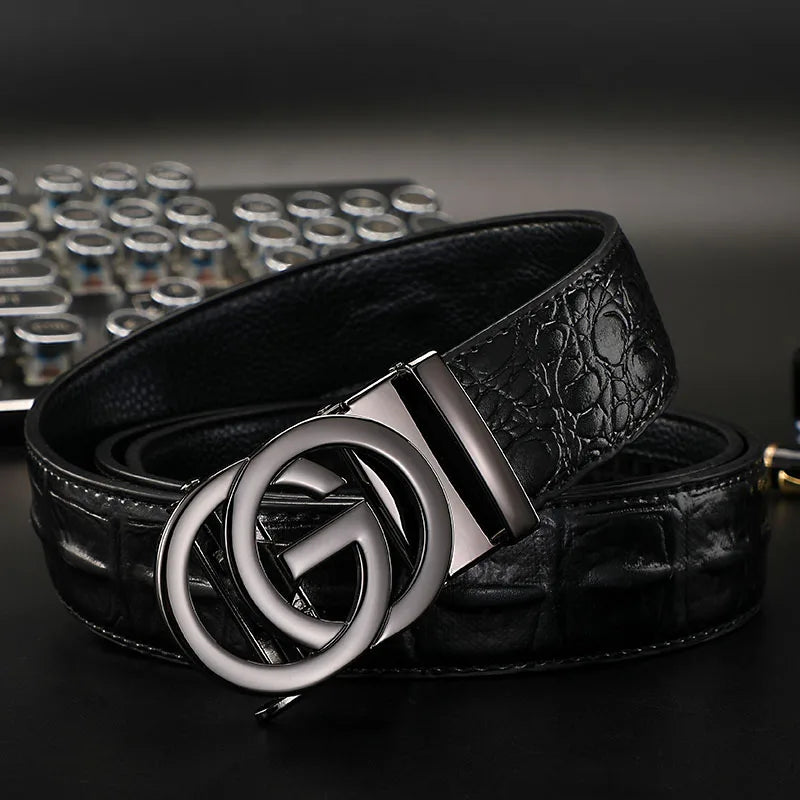 Belt with Double Ring Buckle and Minimal Design