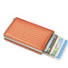 RFID Shield Cardholder Wallet for Slim Card Security - Carbon Gold