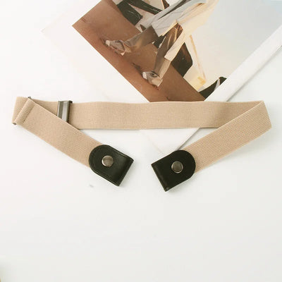 Adjustable Invisible Elastic Belt with Snap End Caps