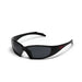 Rectangle Sunglasses UV400 Lens for Outdoor Activities - Black