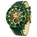 Sport Chronograph Watch LED Display 50M Water Resistant - Green