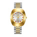 Quartz Wristwatch with Bracelet Clasp Adjustable Size - Gold Men