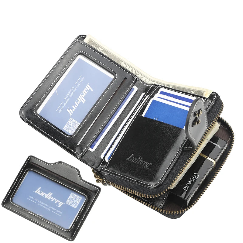 Wallet With Card Slots And Zipper Coin Pocket
