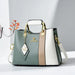 Handbag Top Handle Satchel for Everyday Essentials - Green White