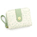 Cat Pattern Zipper Wallet With Strap Card Holder Chic - Green