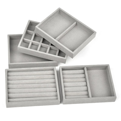 Jewellery Box Organizer with Divided Drawer Tray
