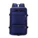 Travel Backpack with Front Pockets And Straps - Navy Blue
