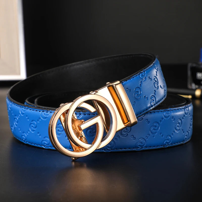 Belt with Double Ring Buckle and Minimal Design