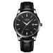 Elegant Quartz Watch with Date Display for Formal Wear - All Black