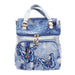 Backpack Embroidered Bloom Pocket Design with Straps - A
