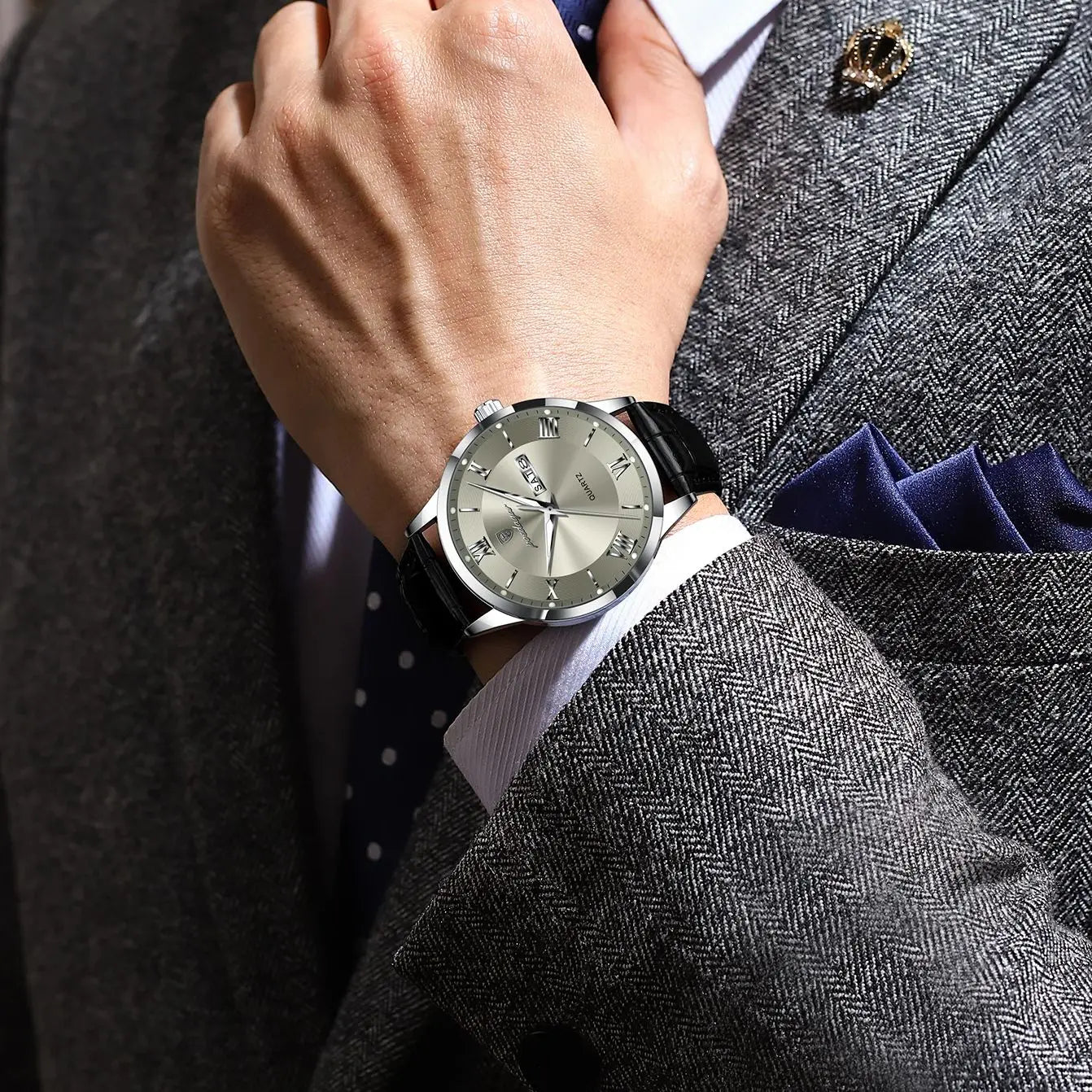 Watch Classic Roman Quartz Dial Strap Prestige Limited - WO2MEN