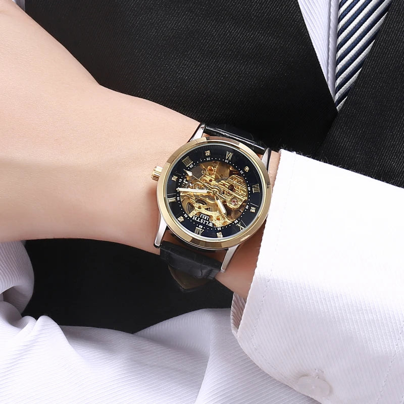 Skeleton Automatic Watch for Men Openwork Movement