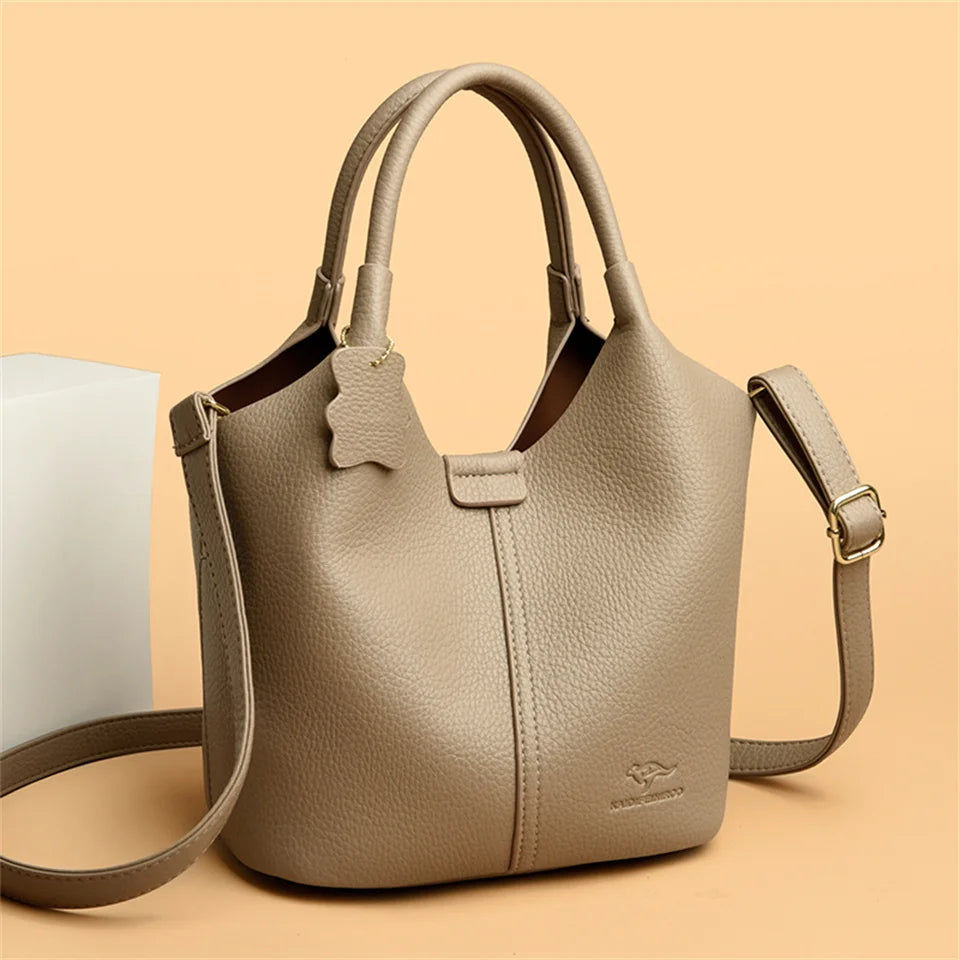 Handbag Soft Leather Microfiber Casual Tote Bag