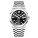 Stainless Steel Quartz Wristwatch Water Resistant - Silver Black