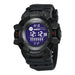 Sport Digital Watch with Backlight Chronograph - Black