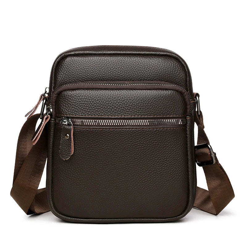 Men's Shoulder Bag with Zipper Pocket Compact Crossbody