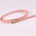 Premium Slim Belt with Pin Buckle for Dress Coat - Pink