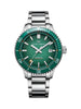 Automatic Mechanical Dive Watch with Sapphire Crystal - Steel Green