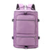 Waterproof Travel Backpack with Luggage Strap System - Purple