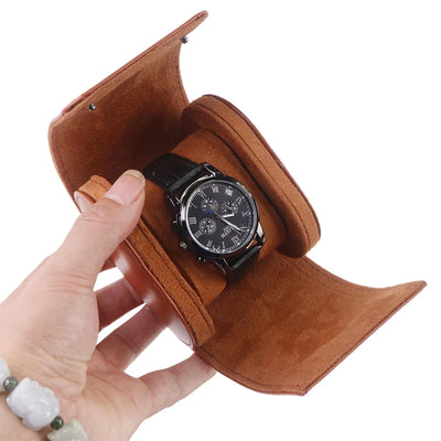 Leatherette Watch Travel Roll Organizer Case Compact