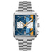 Chronograph Square Wristwatch with Strap Movement - Steel V4