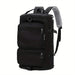 Travel Backpack with Front Pockets And Straps - Black