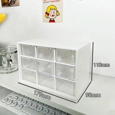 Nine Grid Drawer Organizer For Desk And Wall Mounting