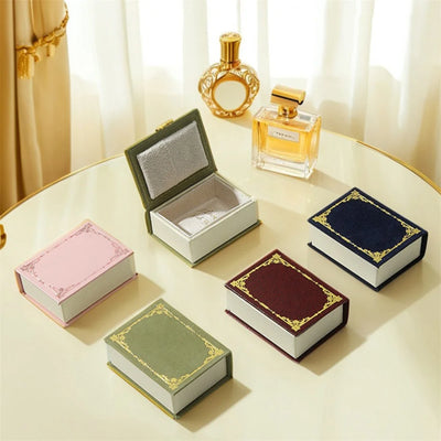 Book Shaped Jewelry Box On The Go Velvet Interior