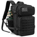Tactical MOLLE Backpack for Outdoor EDC Hiking - Black