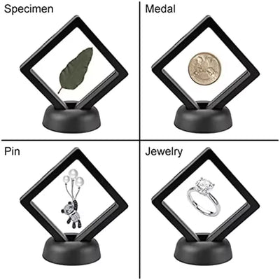 Floating Jewelry Display Box Set for Ring and Earrings