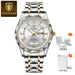 Artisan Dial Timepiece With Luminous Roman Indices Lux - Gold White