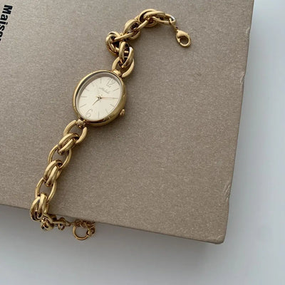 New Weaved Bracelet Watch Ladies Vintage Chain