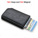 RFID Shield Cardholder Wallet for Slim Card Security - Black