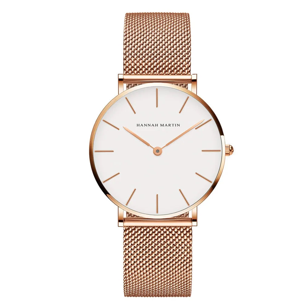 Watch Mesh Dial Minimalist Timepiece for Daily Wear - WO2MEN