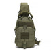 Camping Chest Bag Tactical Sling Backpack MOLLE System - Green