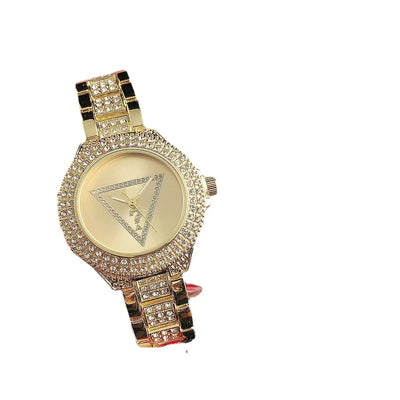 Halo Triangle Dial Watch With Sparkling Bezel Couture