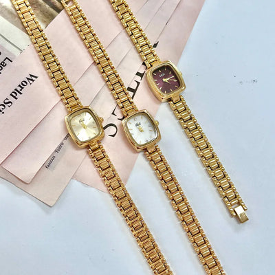 Bracelet Watch Square Dial Timepiece for Everyday Wear - WO2MEN