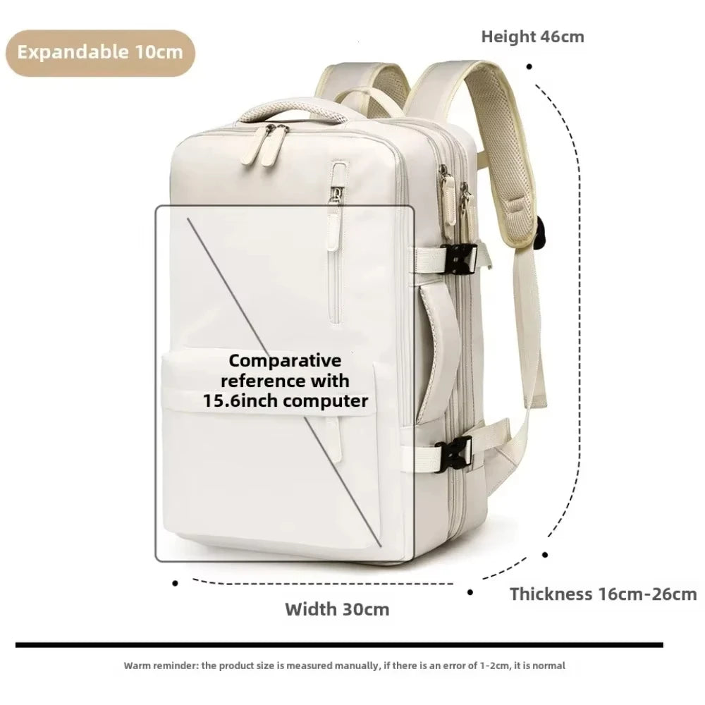 Expandable Cabin Backpack for Travel and Laptop Gear