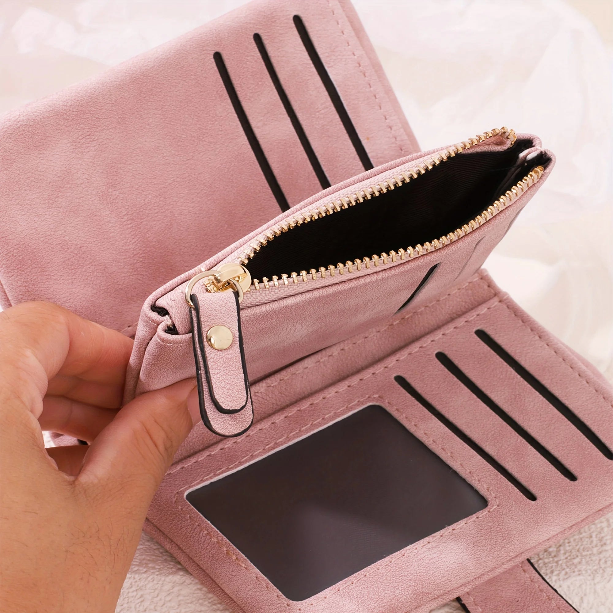 Birth Flower Print Wallet with Personalised Name Card - WO2MEN