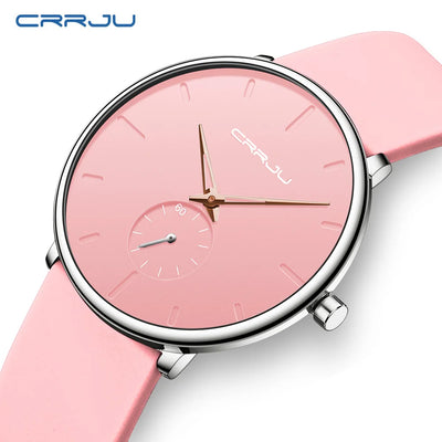 Minimalist Silicone Watch With Subdial And Subtle Shine
