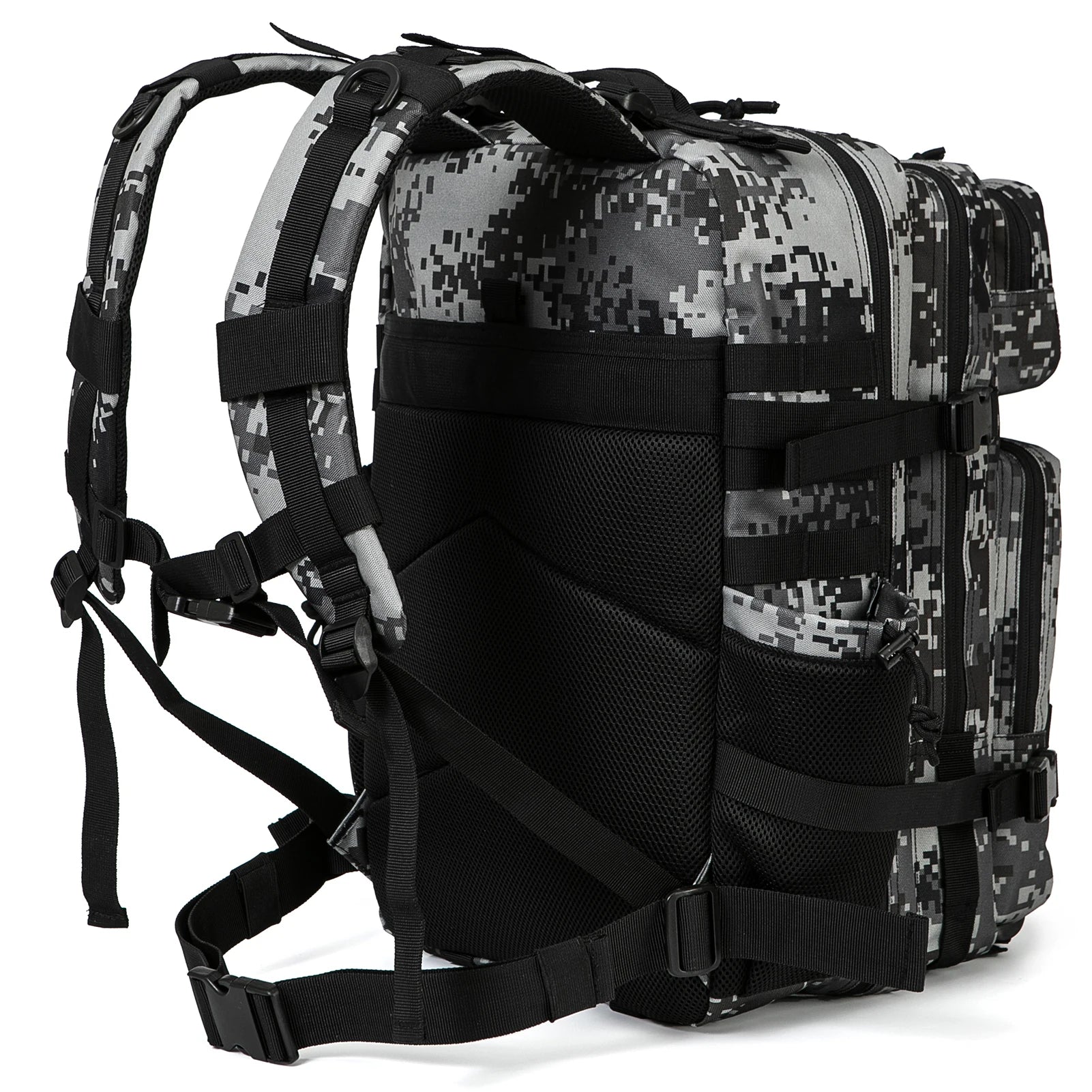 45L Molle Tactical Backpack with Water Bottle Pockets