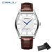 Tonneau Form Timepiece With Classic Band For Dailywear - Brown
