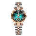 Wristwatch Quartz Movement Crystal Dial for everyday wear - Gold Blue S