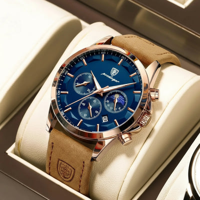 Chronograph Watch With Triple Subdial Layout And Date - WO2MEN