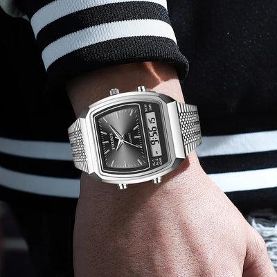 Digital Wristwatch with Luminous Display 30M Waterproof