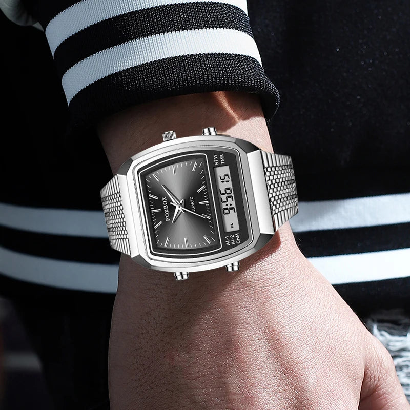 Digital Wristwatch with Luminous Display 30M Waterproof